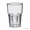 Plastikowa szklanka do napojów wysoka, transparentna, granity glass, 400 ml, 75 szt